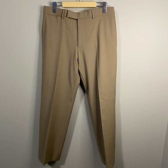 Hugo Boss Parker-X Men's Wool Blend Beige Dress‎ Pants Size EU 48 - Picture 1 of 10